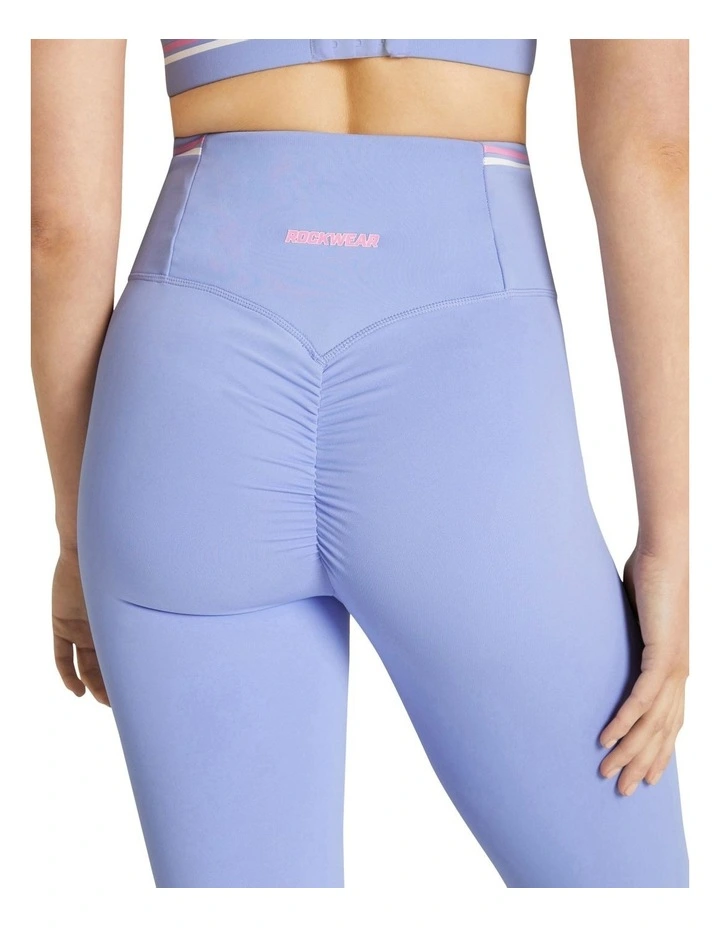 Taiga Scrunch Bum Full Length Tights In Purple - Image 5