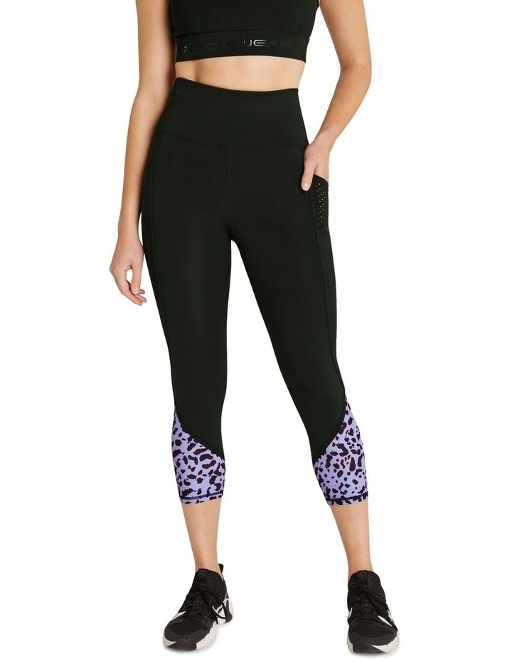 High Rise Pocket 7/8 Tights In Black