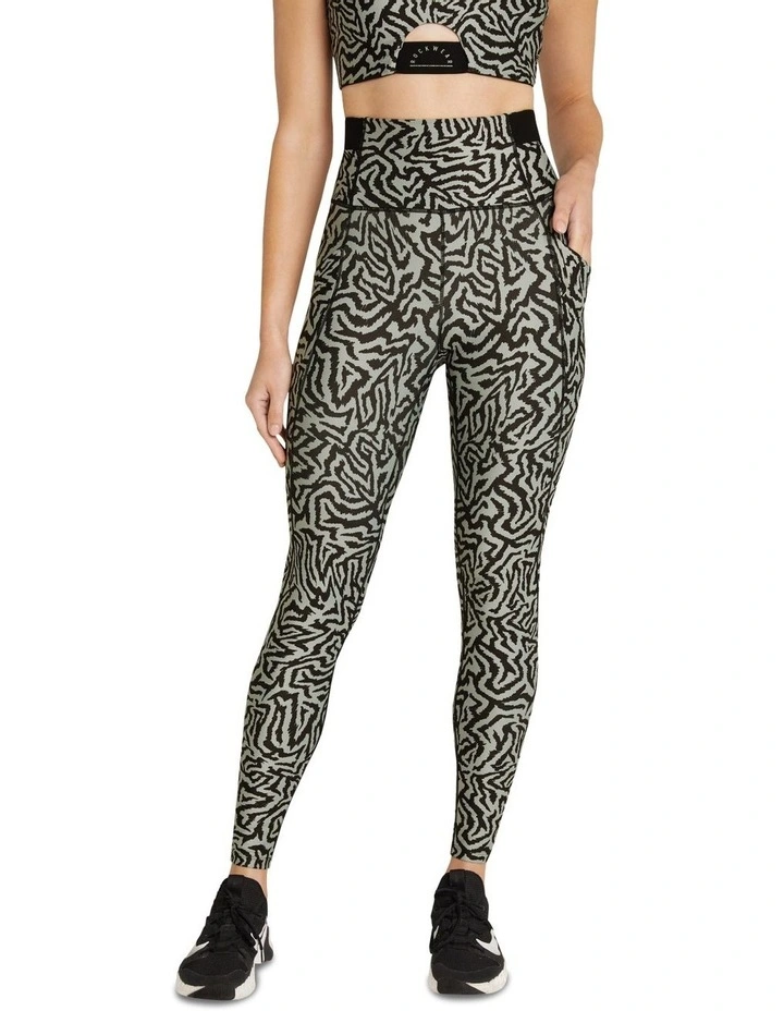 Brooklyn High Rise Pocket Ankle Grazer Tights In Multi