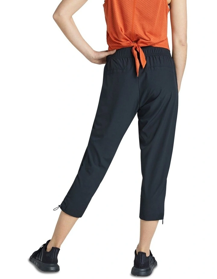 3/4 Rouched Pant In Black - Image 2