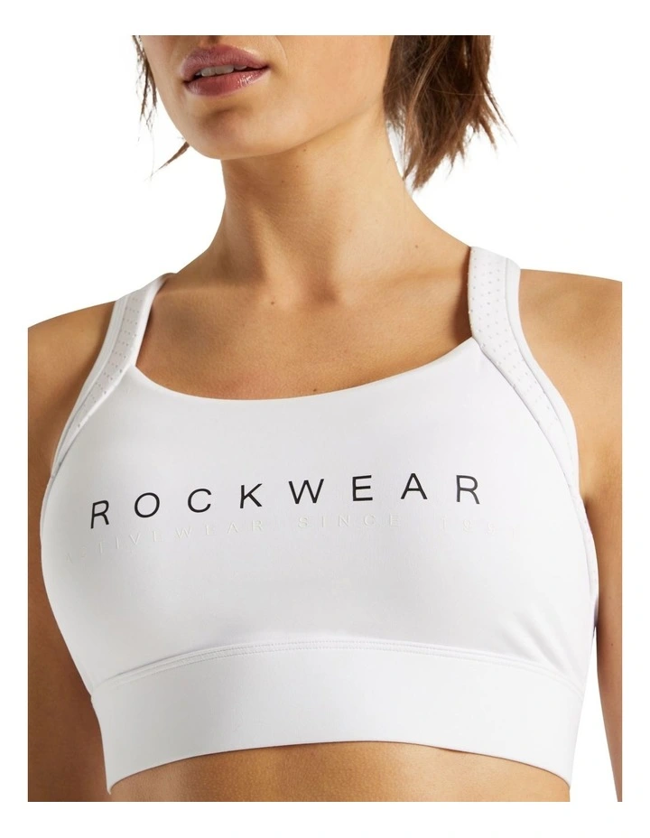 Sprint High Impact Sports Bra In White - Image 4