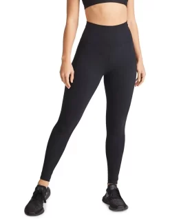 Luxesoft Ultra High Full Length Tights In Black