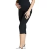 Maternity Ultra High 3/4 Tight In Black