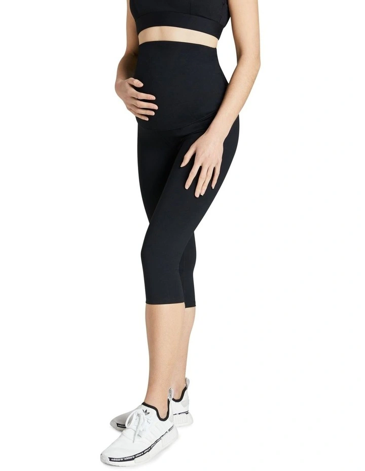 Maternity Ultra High 3/4 Tight In Black