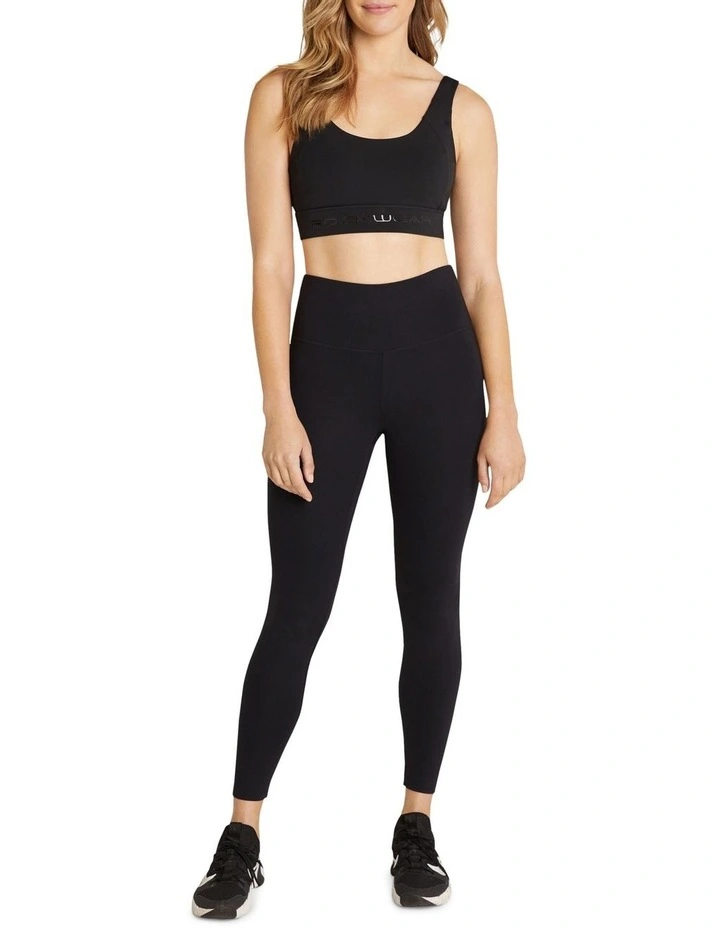 Scrunch Bum Full Length Tights In Black - Image 5