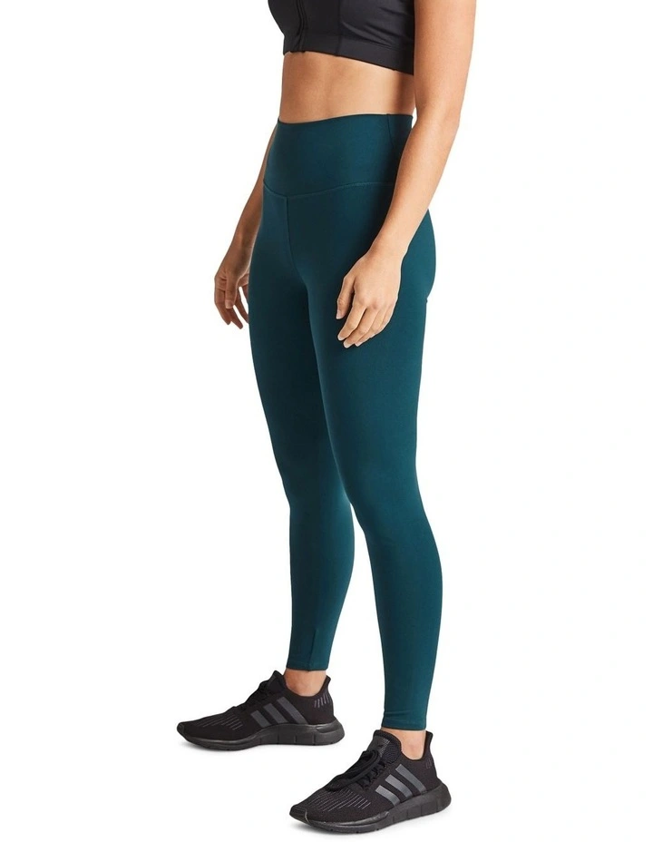 Full Length Gathered Booty Tight In Teal - Image 4