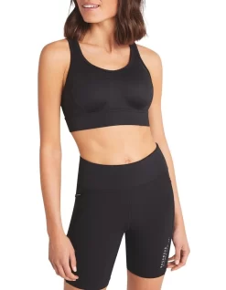 Olympia Moulded High Impact Sports Bra In Black