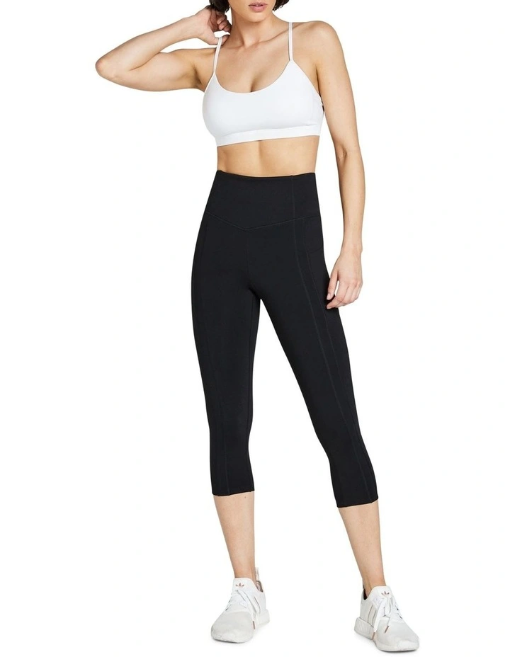 V Waist 7/8 Pocket Tights In Black - Image 5