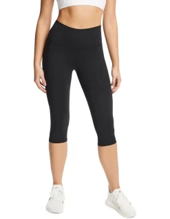 Scrunch Bum 3/4 Tights In Black