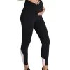 Maternity Pocket Ankle Grazer Tights In Black