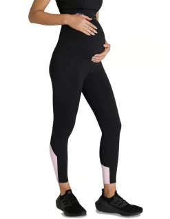 Maternity Pocket Ankle Grazer Tights In Black