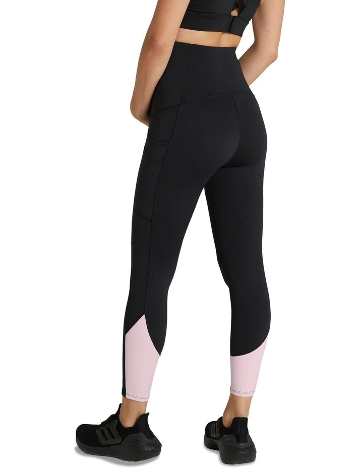 Maternity Pocket Ankle Grazer Tights In Black - Image 2