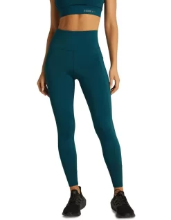 Milos Pocket Full Length Tights In Green