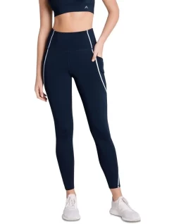 Pocket Full Length Tights In Navy