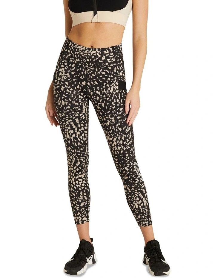 Neu Wave Pocket Ankle Grazer Tights In Black - Image 2