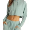 Milos Waffle Hoodie In Green