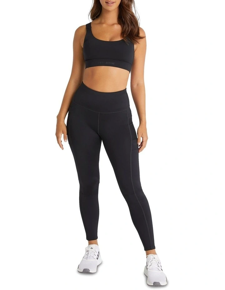 Low Impact Sports Bra In Black - Image 2