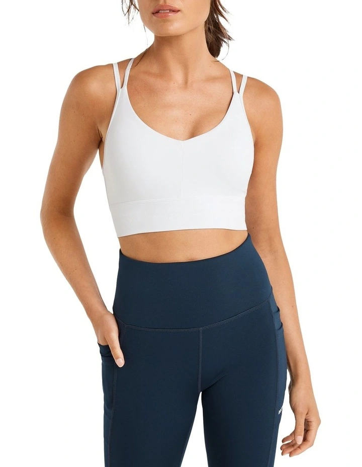 Energise Medium Impact Sports Bra In White