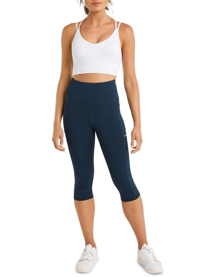 Energise Medium Impact Sports Bra In White - Image 4