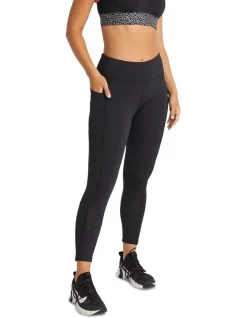 Pocket Ankle Grazer Tights In Black