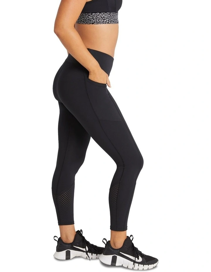 Pocket Ankle Grazer Tights In Black - Image 2