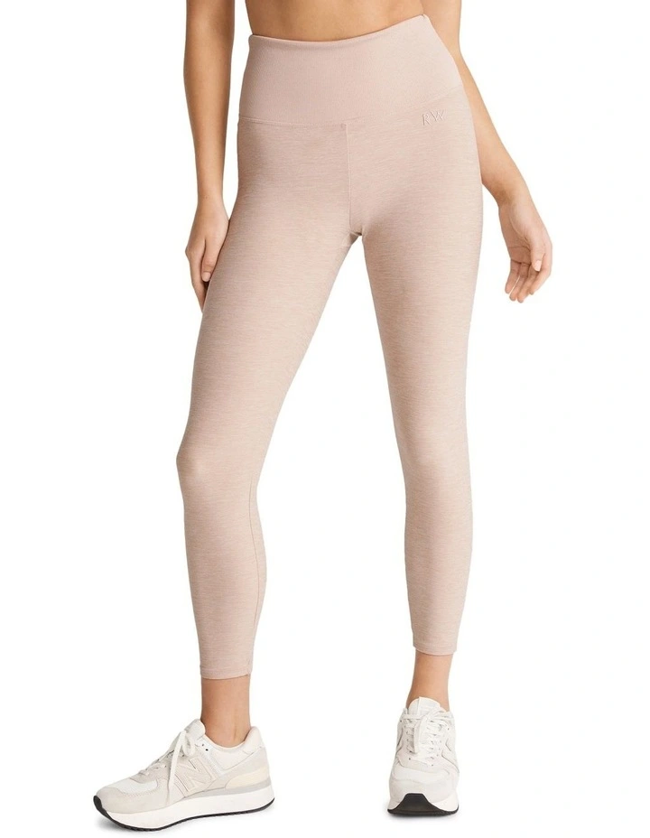 Melrose Scrunch Bum Ankle Grazer Tights In Brown