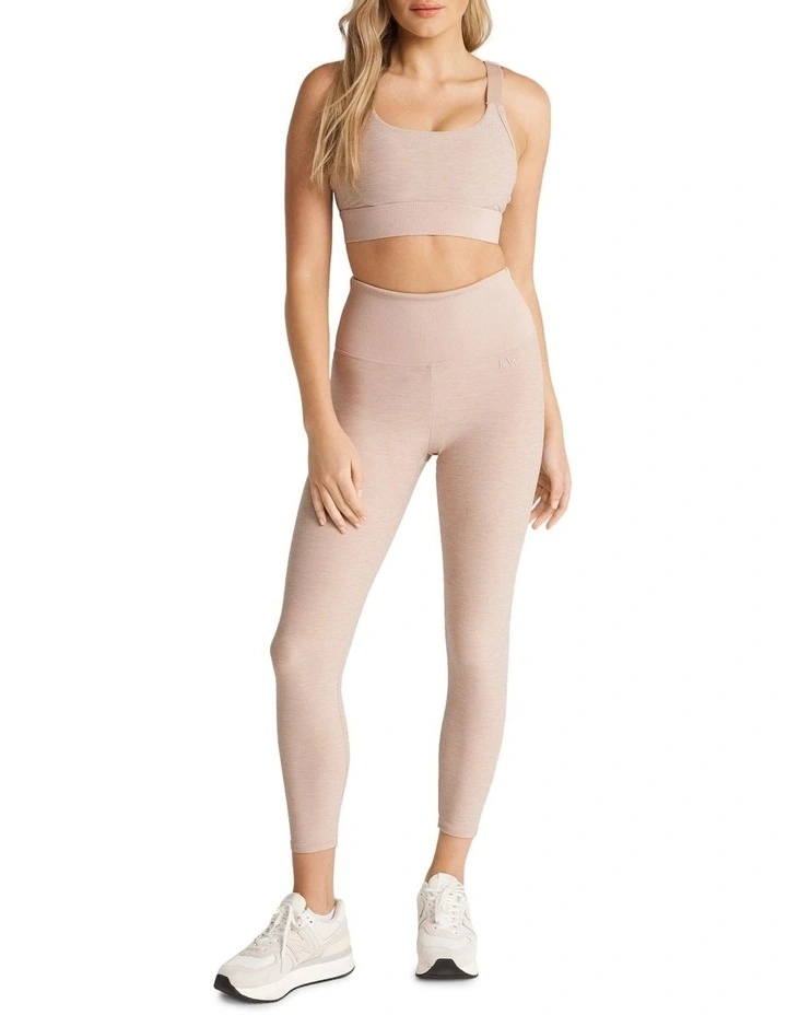 Melrose Scrunch Bum Ankle Grazer Tights In Brown - Image 4