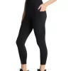 Pocket Scrunch Bum Ankle Grazer Tights In Black