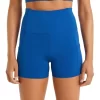 Euphoria High Rise Booty Shorts In Electric Blue