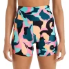 Abstraction Print Pocket Bike Shorts In Multi