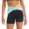 Abstraction Blocked Pocket Bike Shorts In Multi