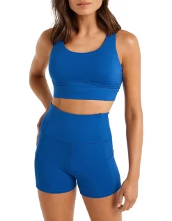 Euphoria Adjustable High Impact Sports Bra In Electric Blue