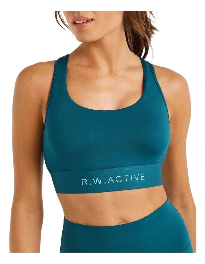 Sprint High Impact Sports Bra In Blue - Image 4