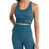 Abstraction Low Impact Sports Bra In Teal