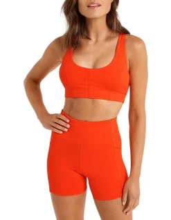Energise Medium Impact Sports Bra In Red