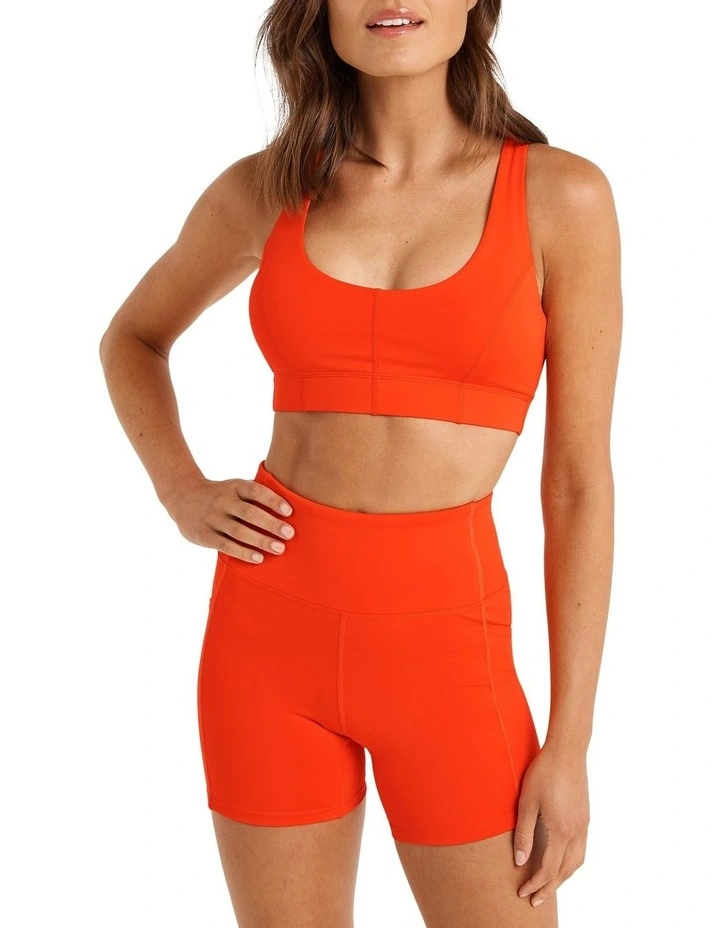 Energise Medium Impact Sports Bra In Red