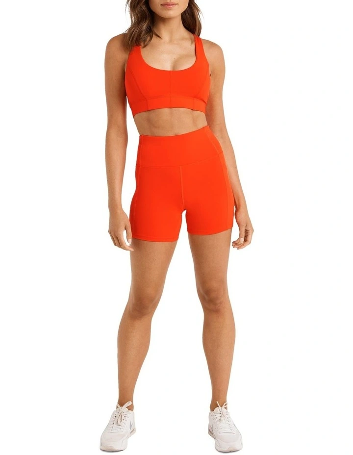 Energise Medium Impact Sports Bra In Red - Image 5