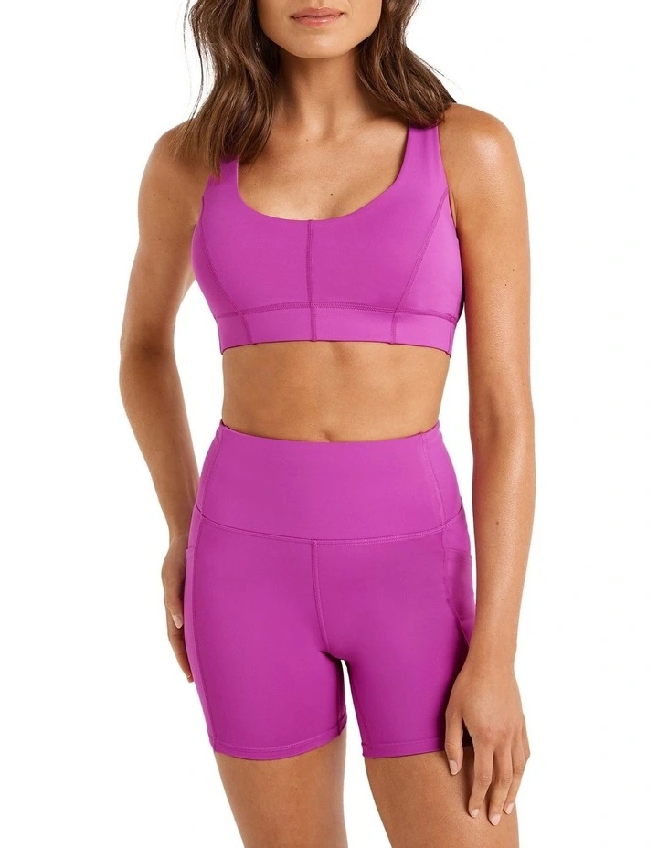 Energise Medium Impact Sports Bra In Purple