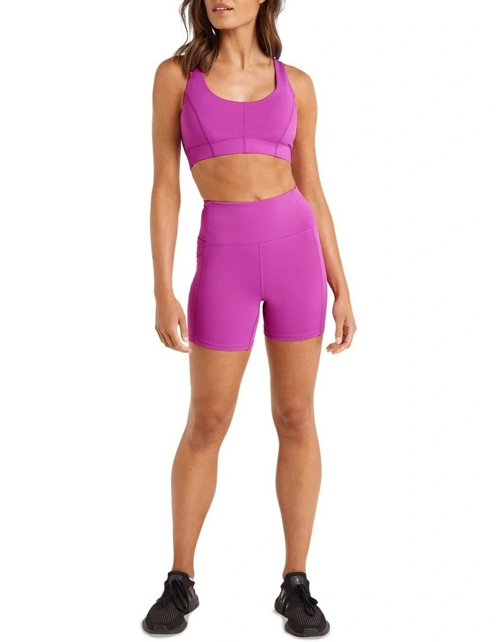 Energise Medium Impact Sports Bra In Purple - Image 5