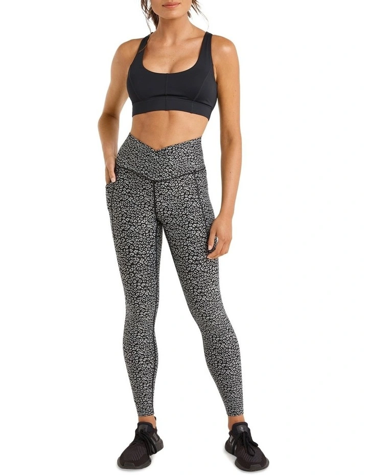 Energise Medium Impact Sports Bra In Black - Image 4