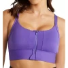 Colorado Zip Adjustable Medium Impact Sports Bra In Purple