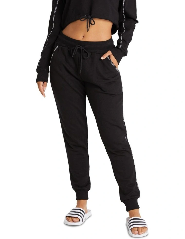 Circuit Mini Logo Pants In Black