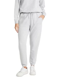 Destination Embroided Track Pants In Grey