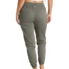 Full Length Woven Pants In Grey