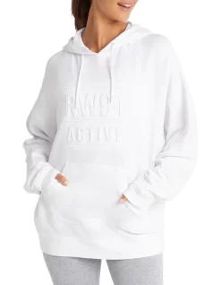 Circuit Longline Hoodie In White