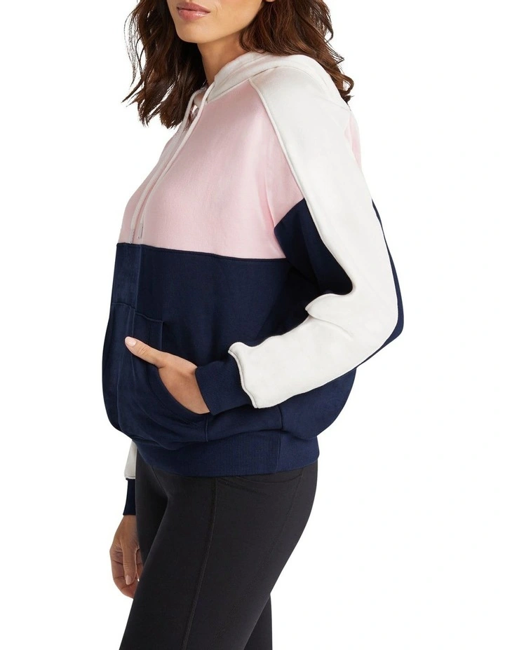Destination Colour Blocked Hoodie In Multi - Image 2