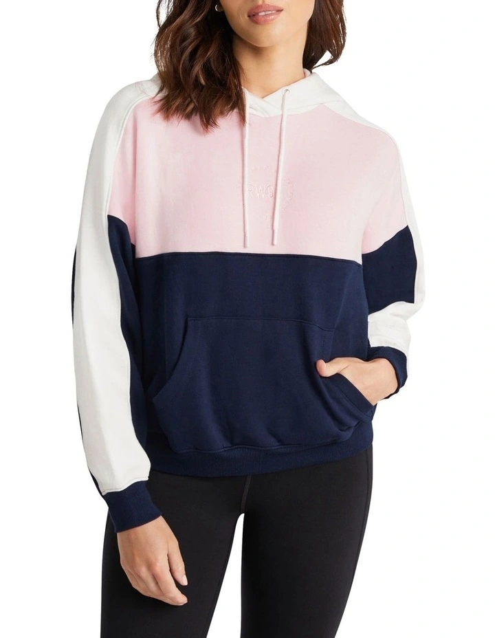 Destination Colour Blocked Hoodie In Multi - Image 5