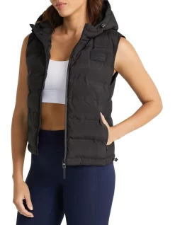 Bonded Puffa Vest In Black