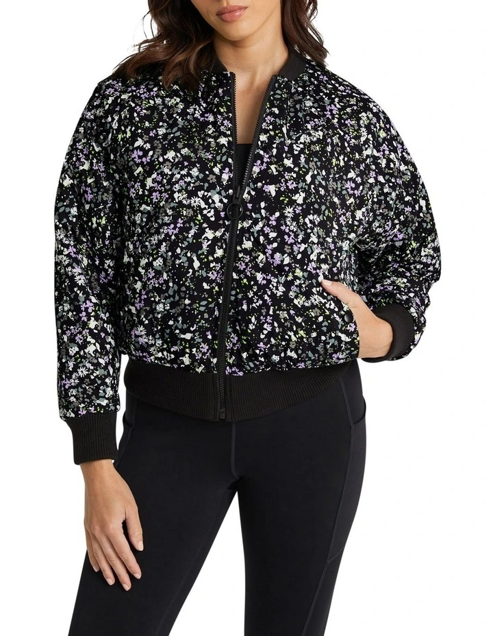 Reversible Bomber Jacket In Black - Image 2