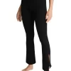 Active Rib Flare Pants In Black